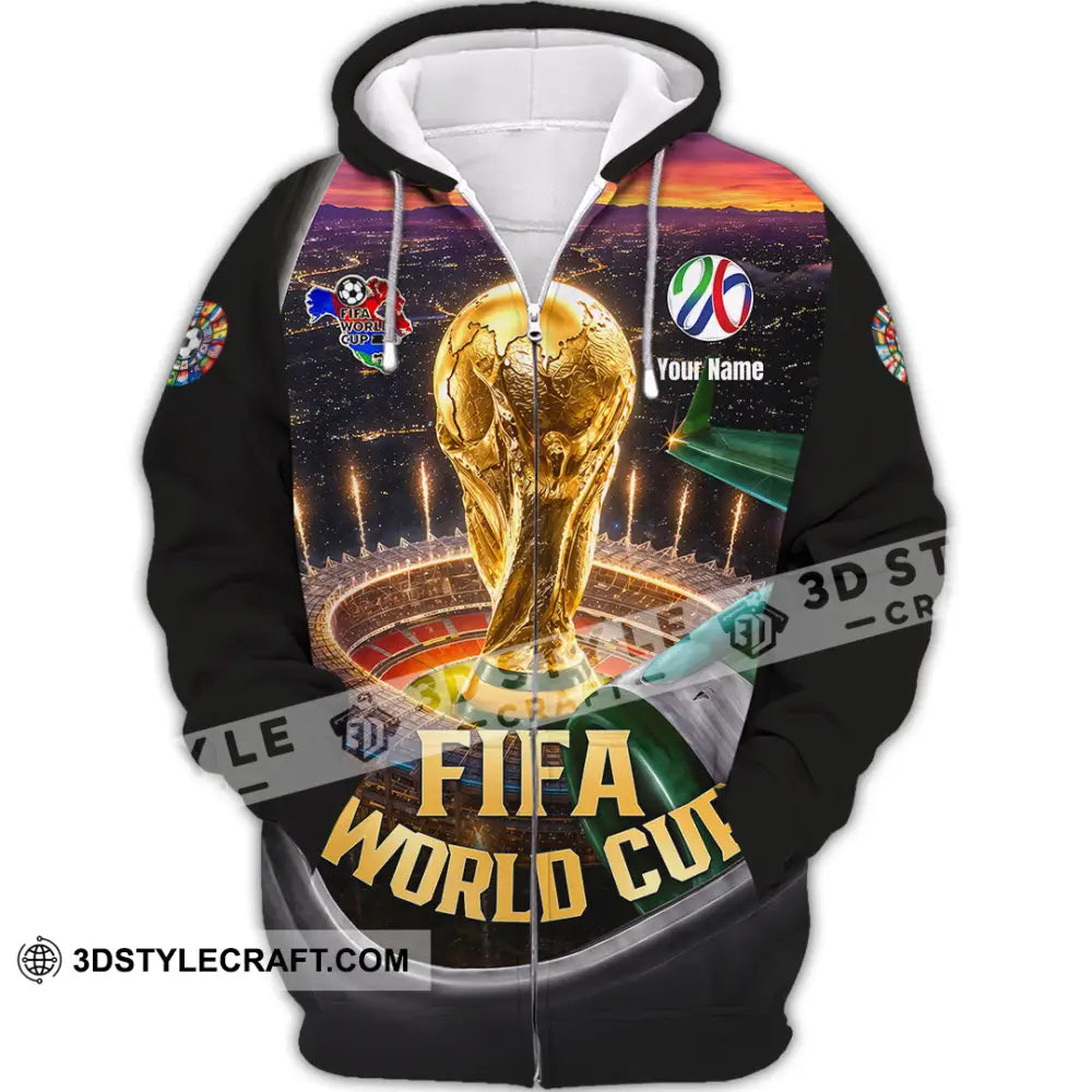 Unisex Shirt - Custom World Cup 2026 3D Shirt - Zipper Hoodie / S - T-shirt