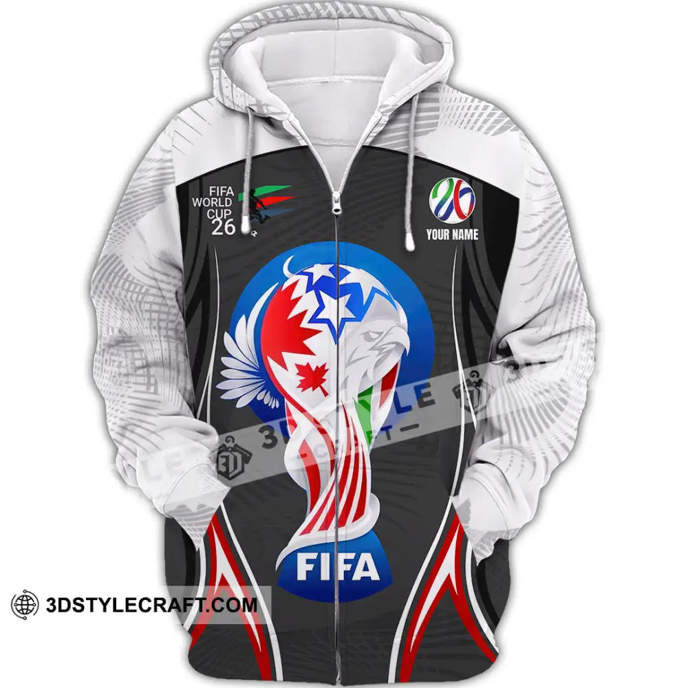 Unisex Shirt - Custom World Cup 2026 3D Shirt Zipper Hoodie / S T-shirt