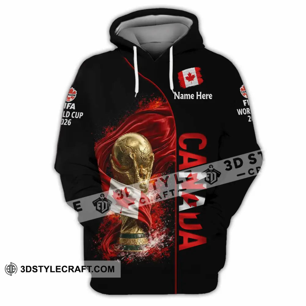 Unisex Shirt - Custom World Cup 2026 Canada 3D Shirt Hoodie / S T-shirt