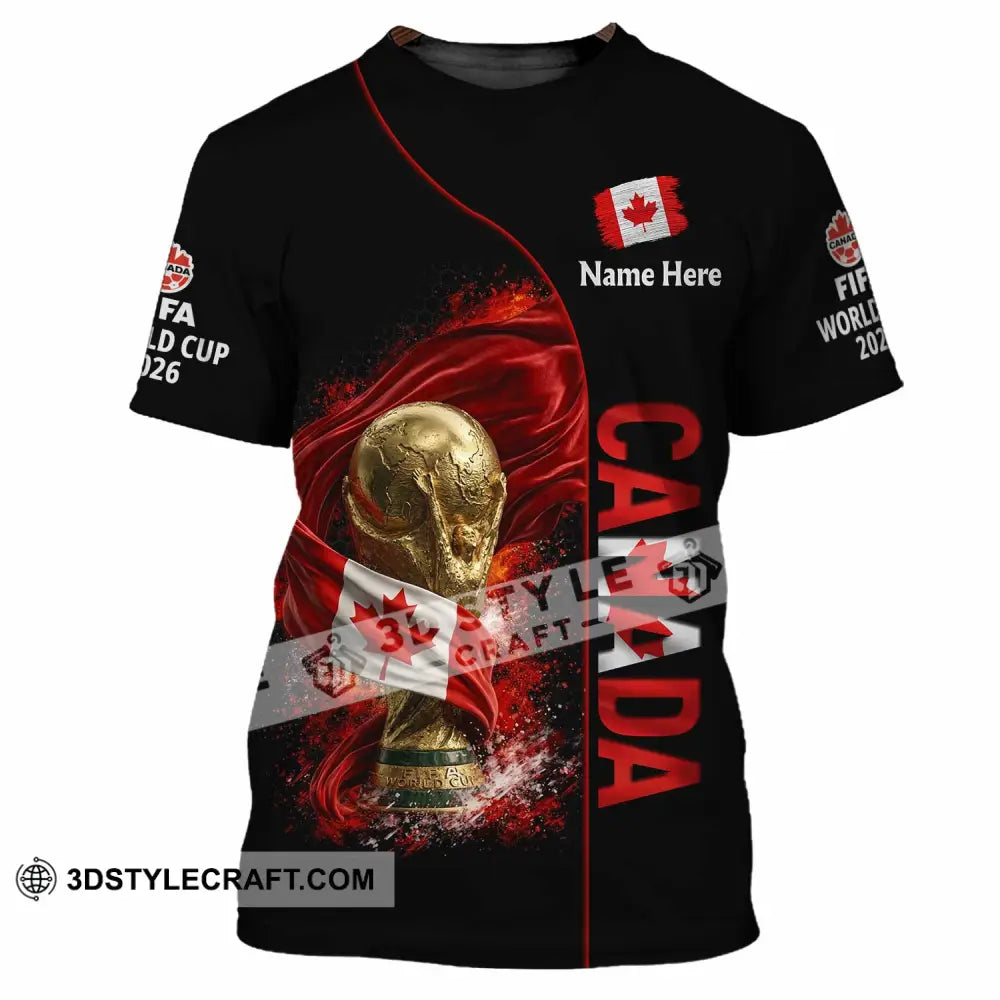 Unisex Shirt - Custom World Cup 2026 Canada 3D Shirt T-Shirt / S T-shirt