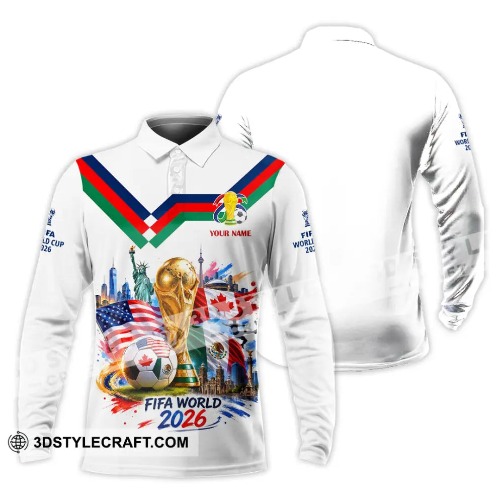 Unisex Shirt - Custom World Cup 2026 Shirt - Long Sleeve Polo / S - T-shirt