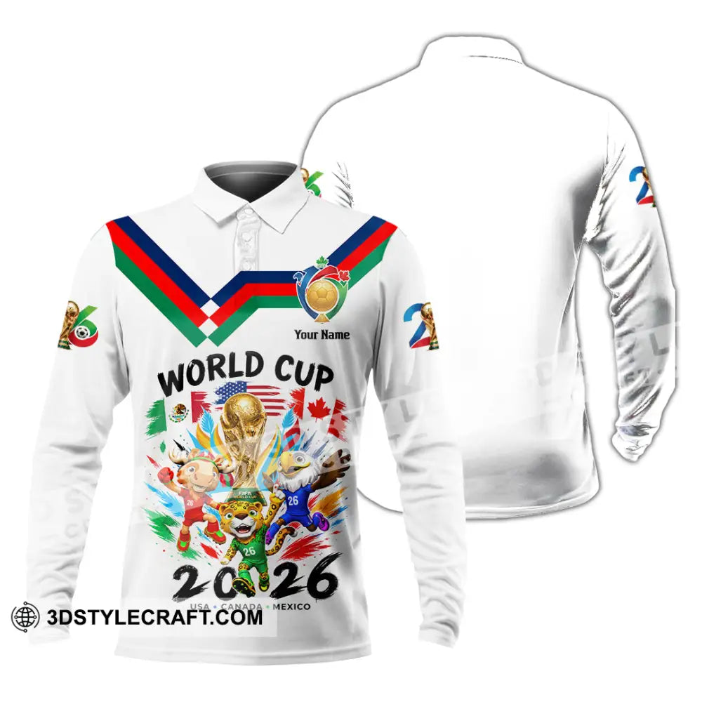 Unisex Shirt - Custom World Cup 2026 Shirt - Long Sleeve Polo / S - T-shirt