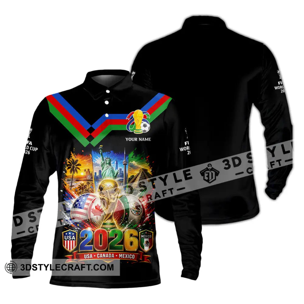 Unisex Shirt - Custom World Cup 2026 Shirt - Long Sleeve Polo / S - T-shirt