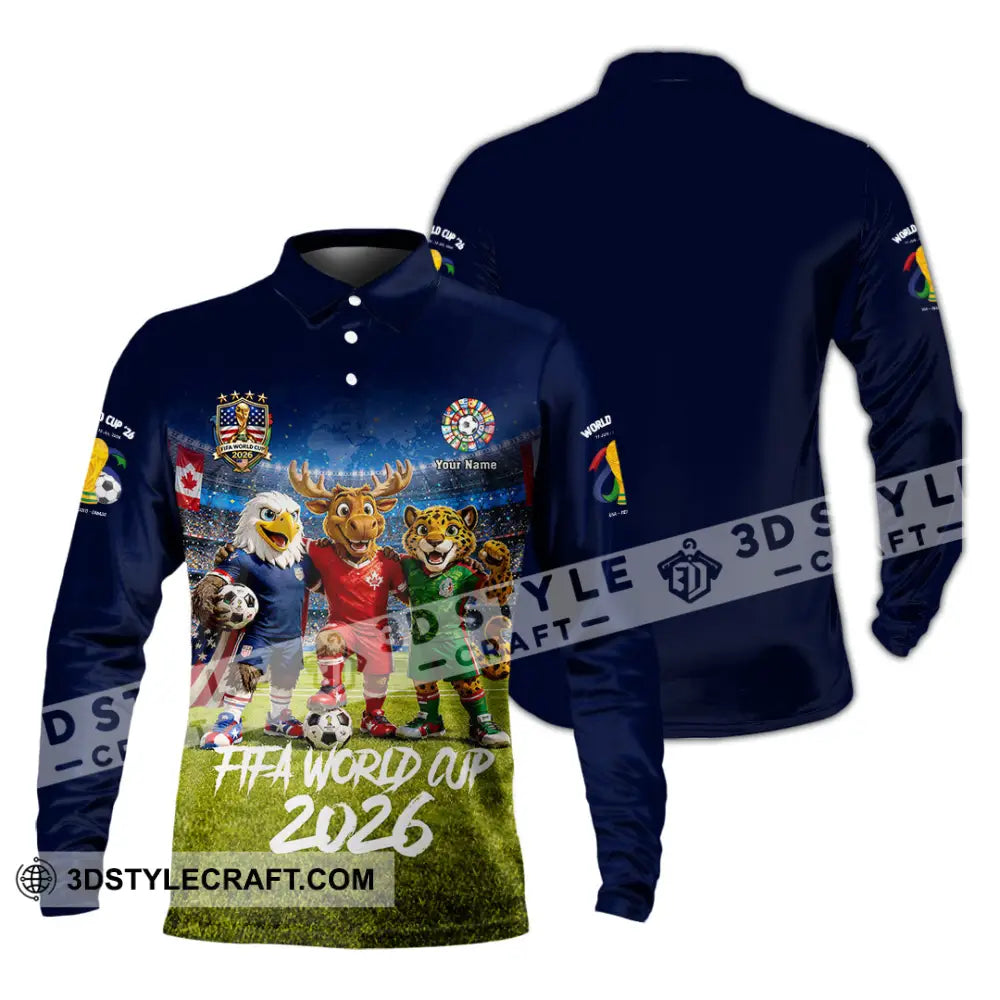 Unisex Shirt - Custom World Cup 2026 Shirt - Long Sleeve Polo / S - T-shirt