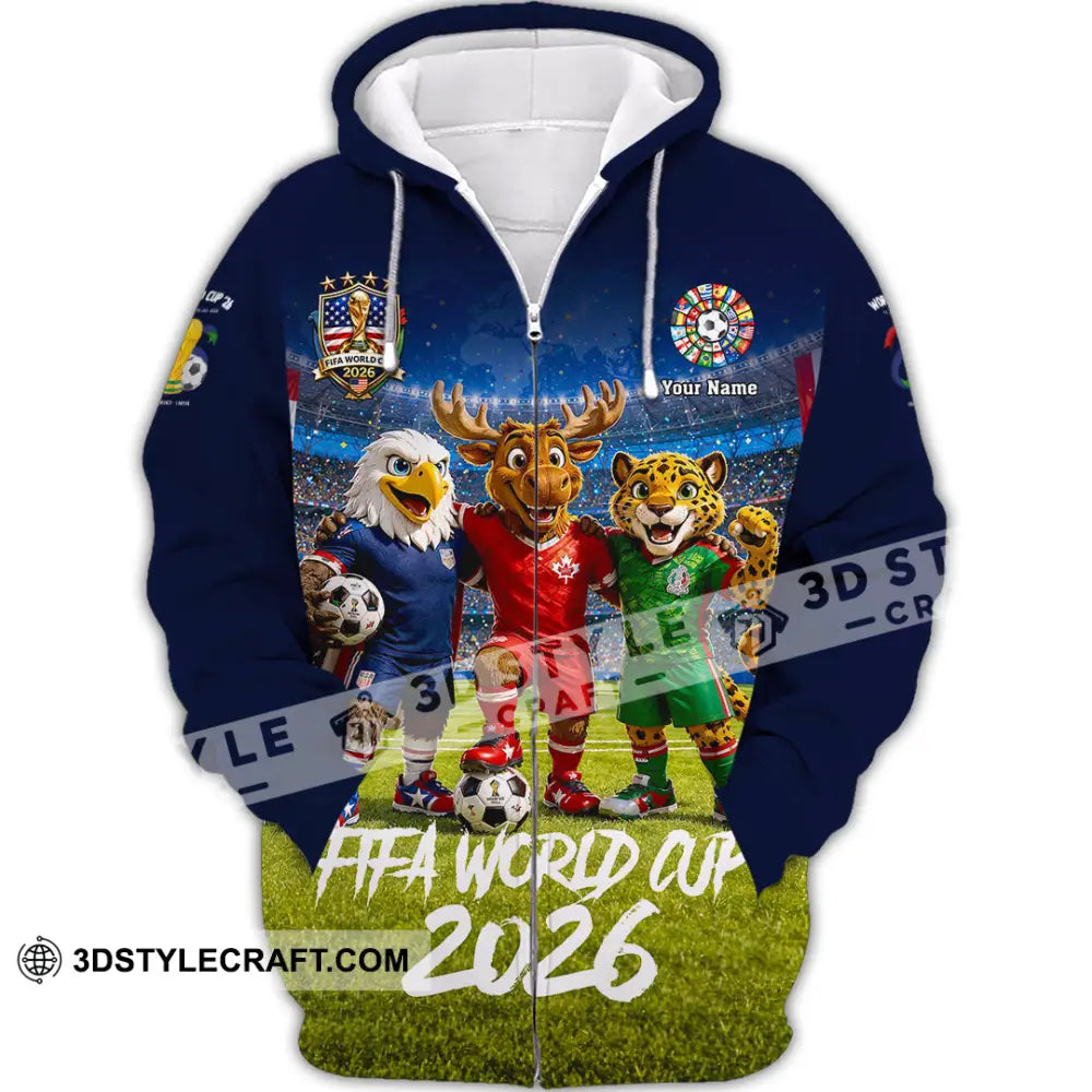 Unisex Shirt - Custom World Cup 2026 Shirt - Zipper Hoodie / S - T-shirt