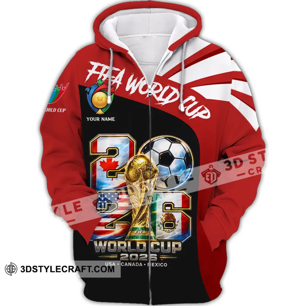 Unisex Shirt - Custom World Cup 2026 Shirt - Zipper Hoodie / S - T-shirt