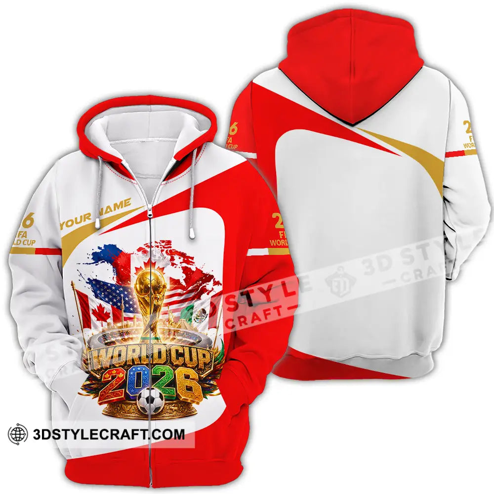 Unisex Shirt - Custom World Cup 2026 Shirt - Zipper Hoodie / S - T-shirt
