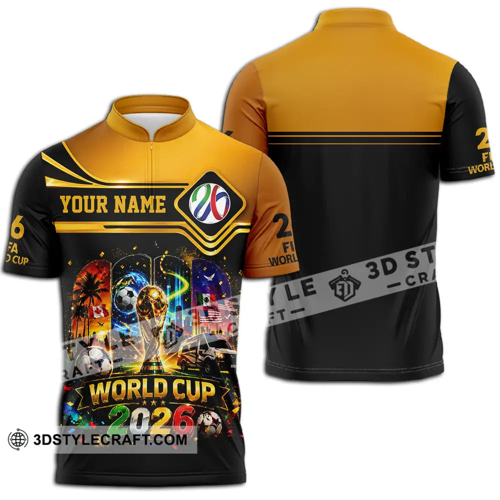 Unisex Shirt - Custom World Cup 2026 Shirt - Zipper Polo Shirt / S - T-shirt