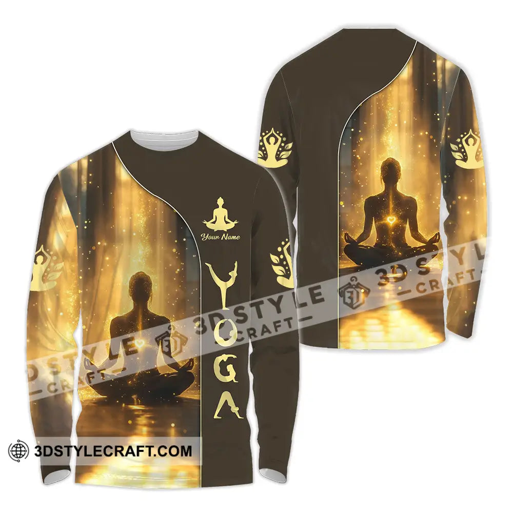 Unisex Shirt - Custom Yoga 3D Shirt Long Sleeve Shirt / S T-shirt