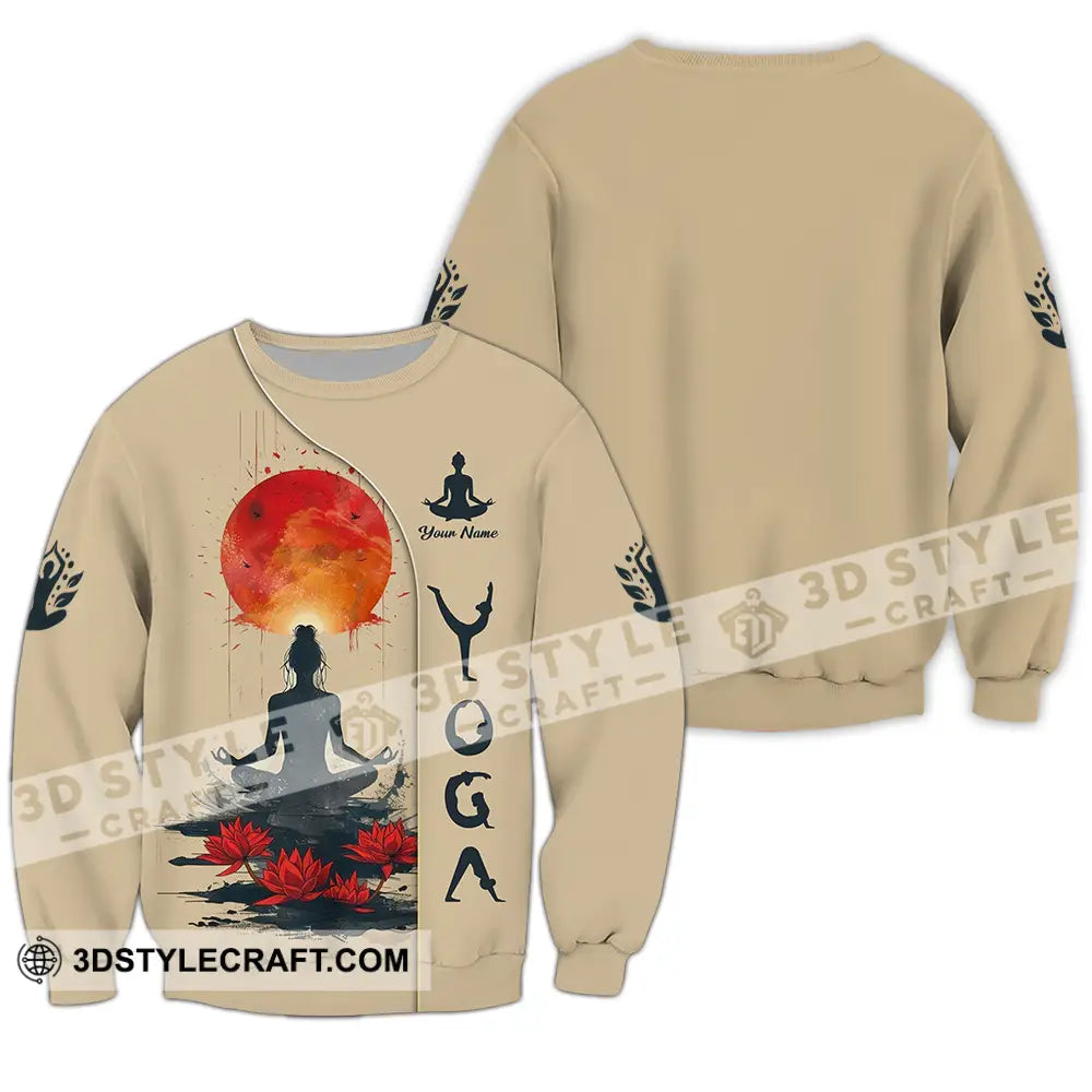 Unisex Shirt - Custom Yoga 3D Shirt Long Sleeve / S T-shirt