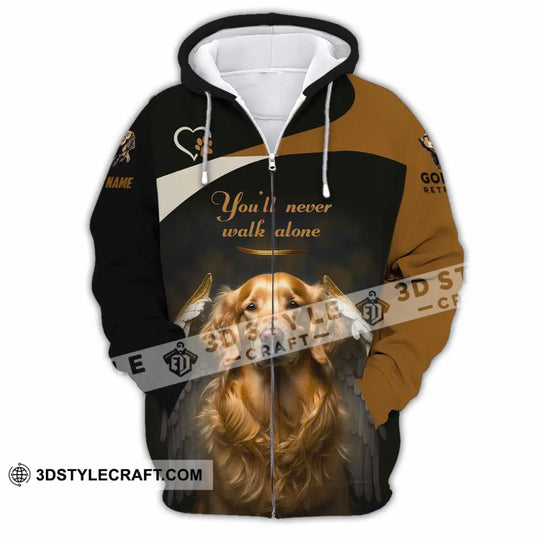 Unisex Shirt - Custom You Never Walk Alone Golden Retriever Shirt style option 4