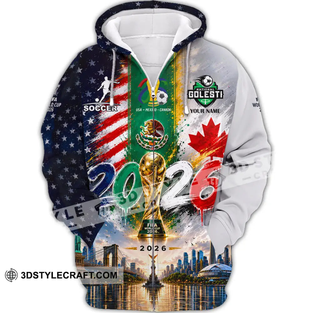 Unisex Shirt - Custom World Cup 2026 Shirt - Zipper Hoodie / S - T-shirt