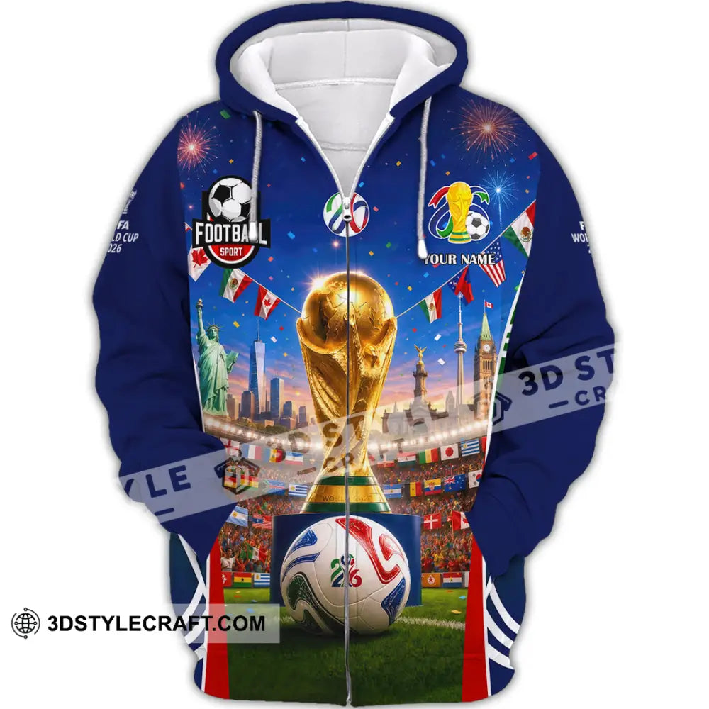 Unisex Shirt - Custom World Cup 2026 Shirt - Zipper Hoodie / S - T-shirt