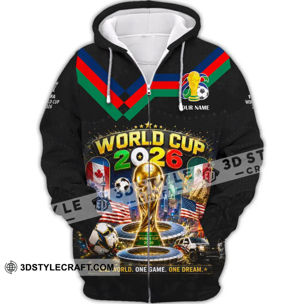 Unisex Shirt - Custom World Cup 2026 Shirt - Zipper Hoodie / S - T-shirt