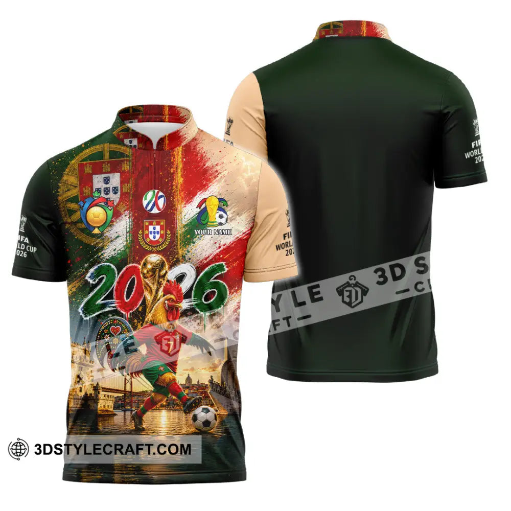 Unisex Shirt - Custom World Cup 2026 Shirt - Zipper Polo Shirt / S - T-shirt