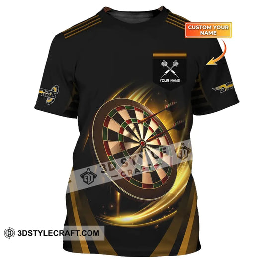 Unisex Shirt Darts T-Shirt Golden Dart Lover Gift Gamer / S