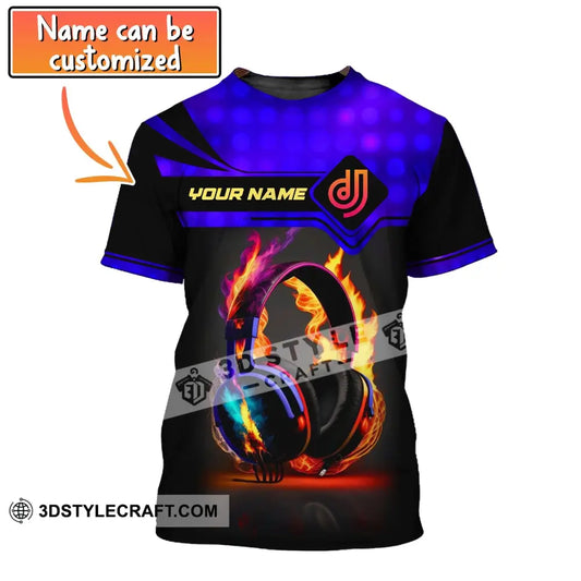 Unisex Shirt Disc Jockey T-Shirt Custom Name Dj Gift For