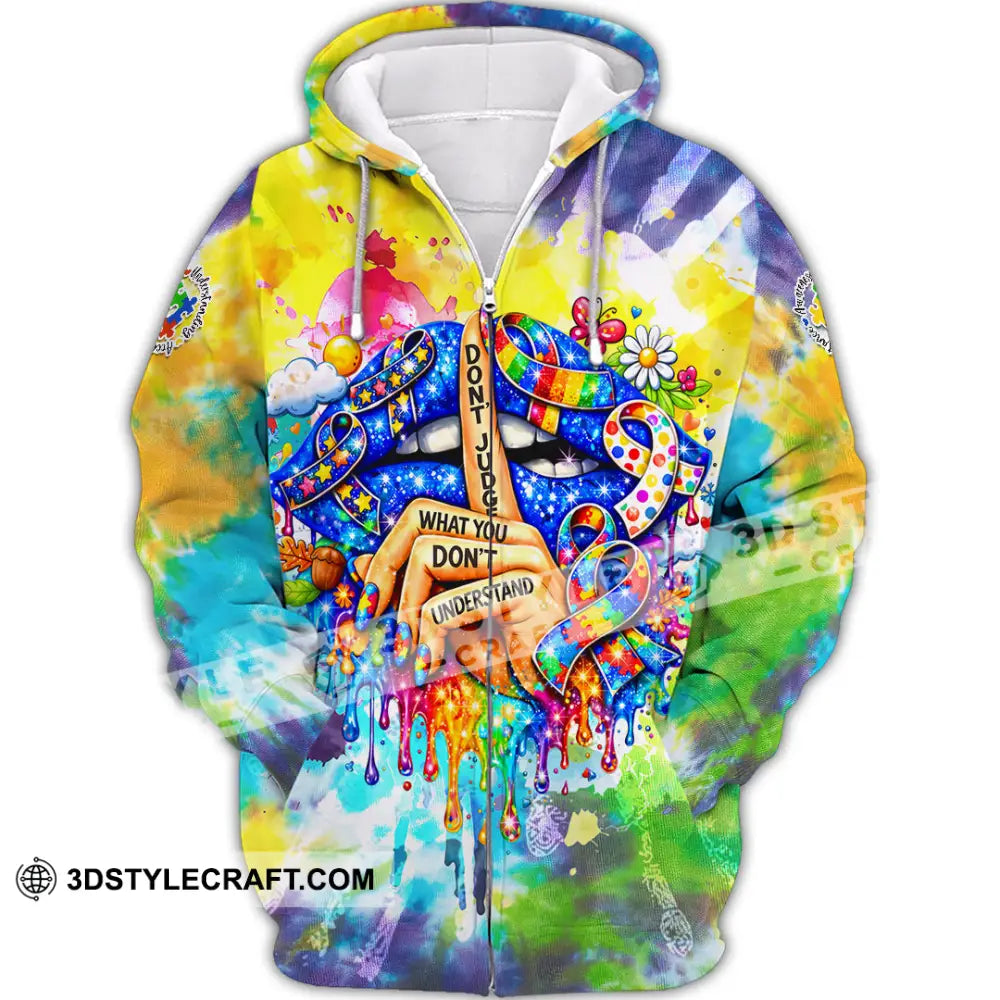 Unisex Shirt - Don’t Judge What You Don’t Understand 3D Shirt Zipper Hoodie / S T-shirt