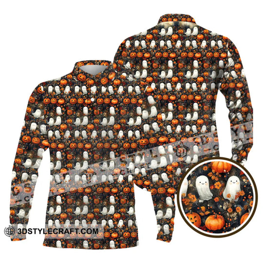 Unisex Shirt - Halloween Design, Ghost, Pumpkin Shirt style option 4