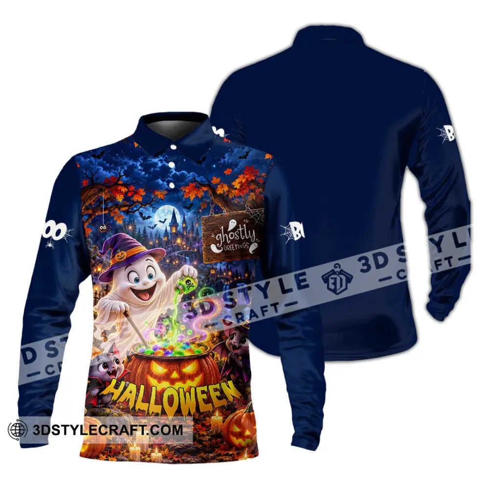 Unisex Shirt - Halloween Shirt - Long Sleeve Polo / S - T-shirt