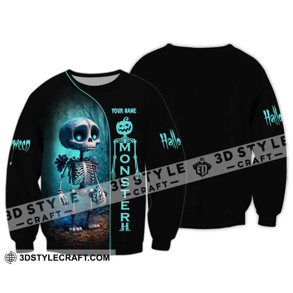 Unisex Shirt Halloween T-Shirt Hoodie For Long Sleeve / S