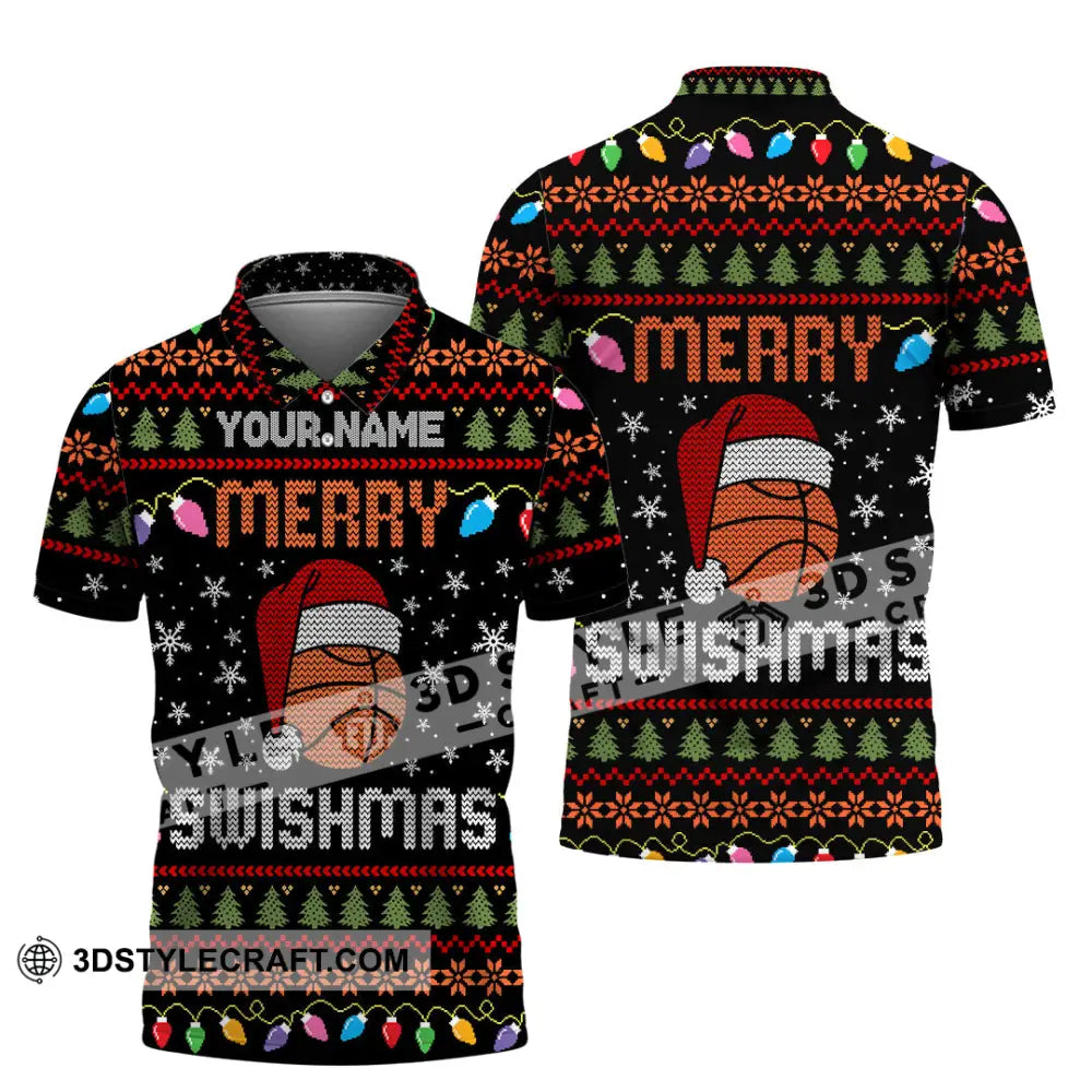 Unisex Shirt - Merry Swishmas Christmas Shirt Polo Shirt / S T-shirt
