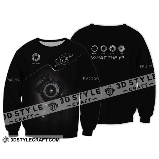 Unisex Shirt, Photographer Shirt, Custom Name - T-shirt For Photographers style option 3