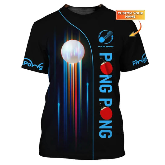 Unisex Shirt Ping Pong Table Tennis Club T-Shirt Clothing