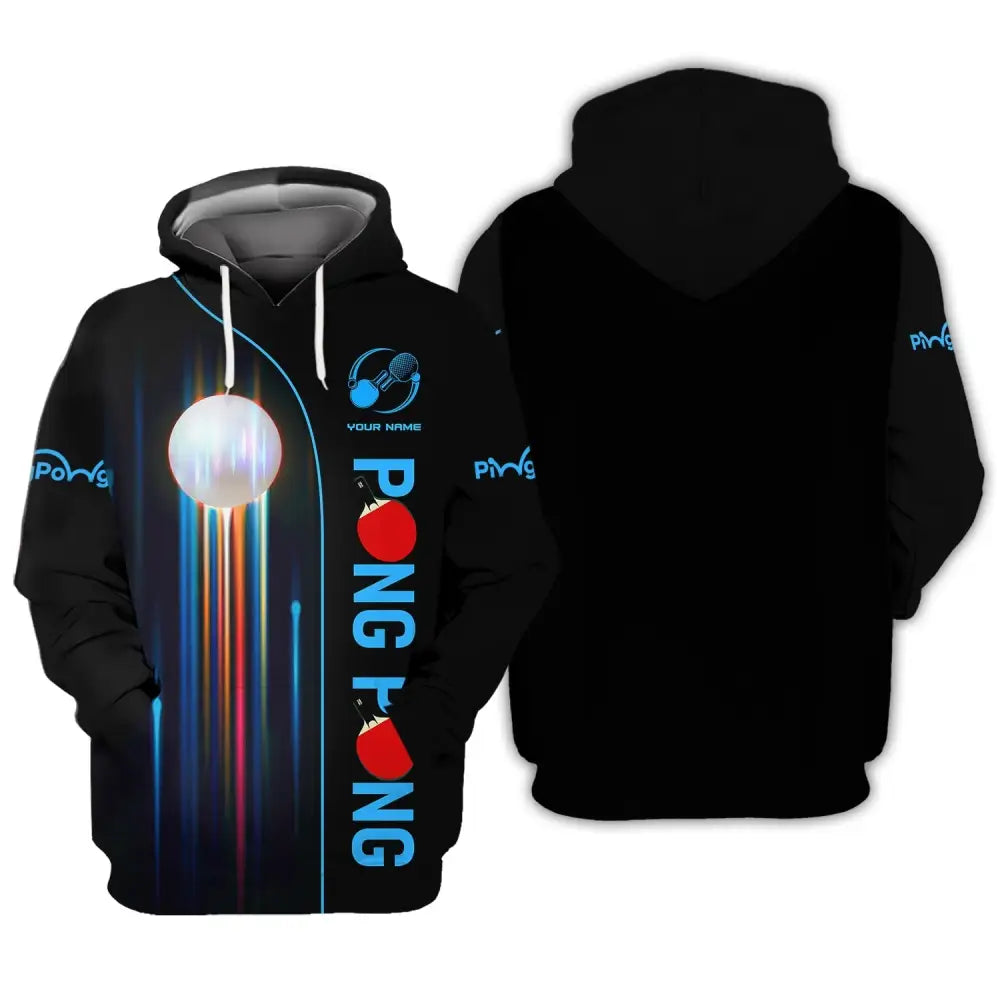 Unisex Shirt Ping Pong Table Tennis Club T-Shirt Clothing Hoodie / S