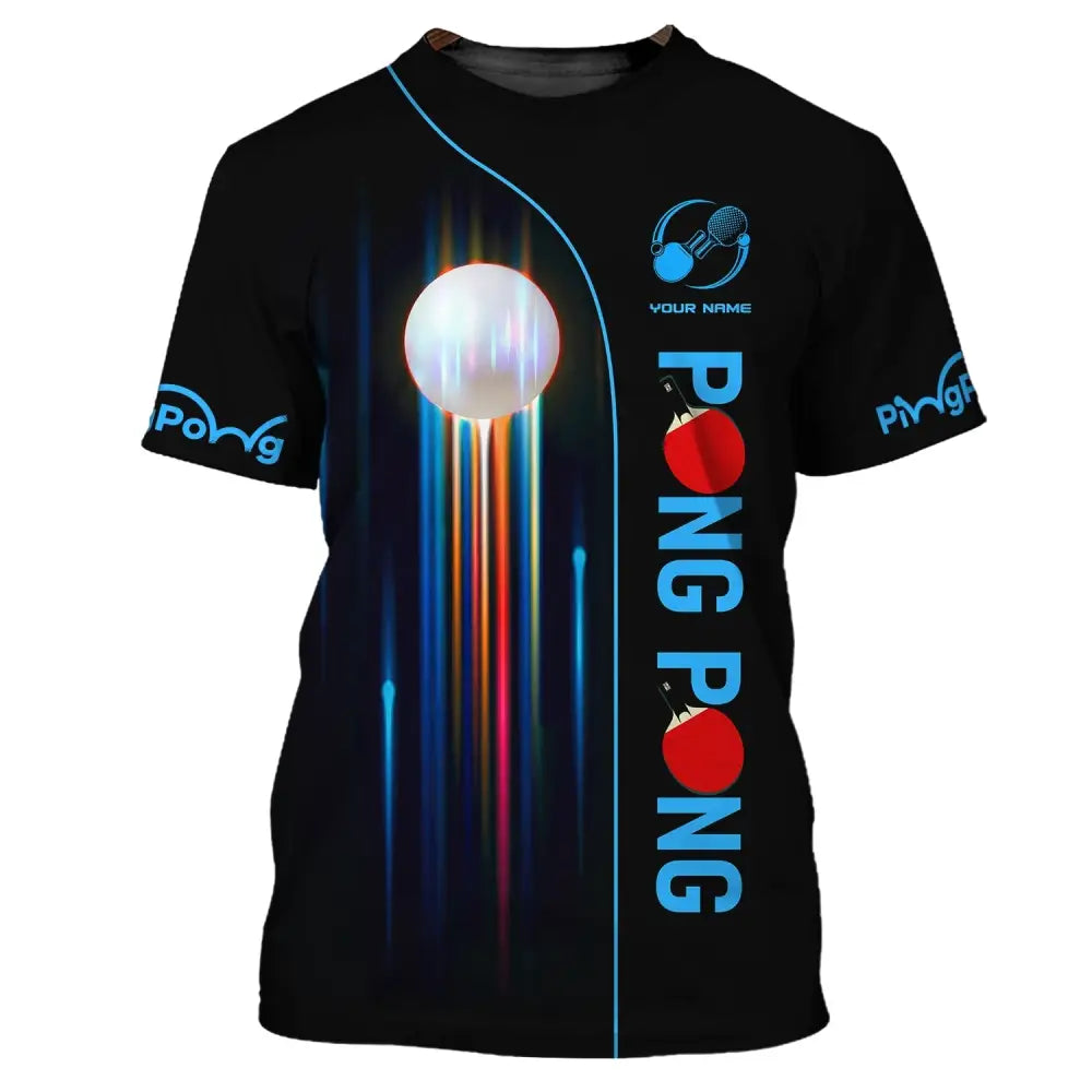 Unisex Shirt Ping Pong Table Tennis Club T-Shirt Clothing / S