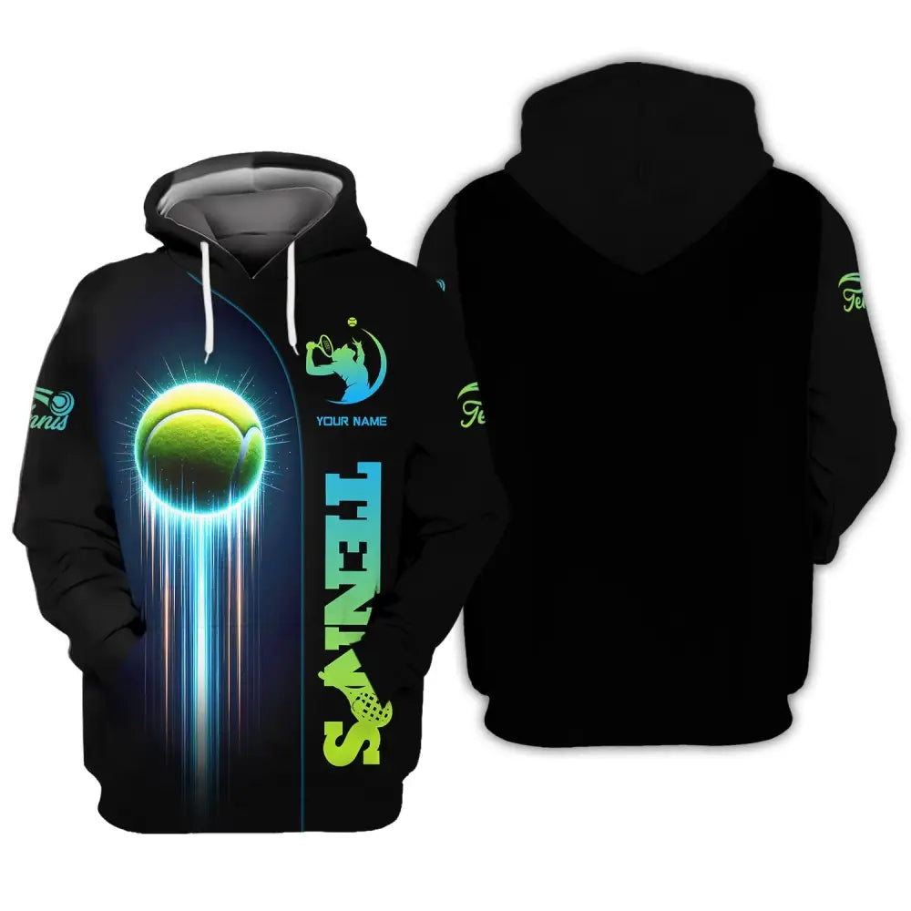 Unisex Shirt Tennis Lover T-Shirt Gift Player Apparel Hoodie / S