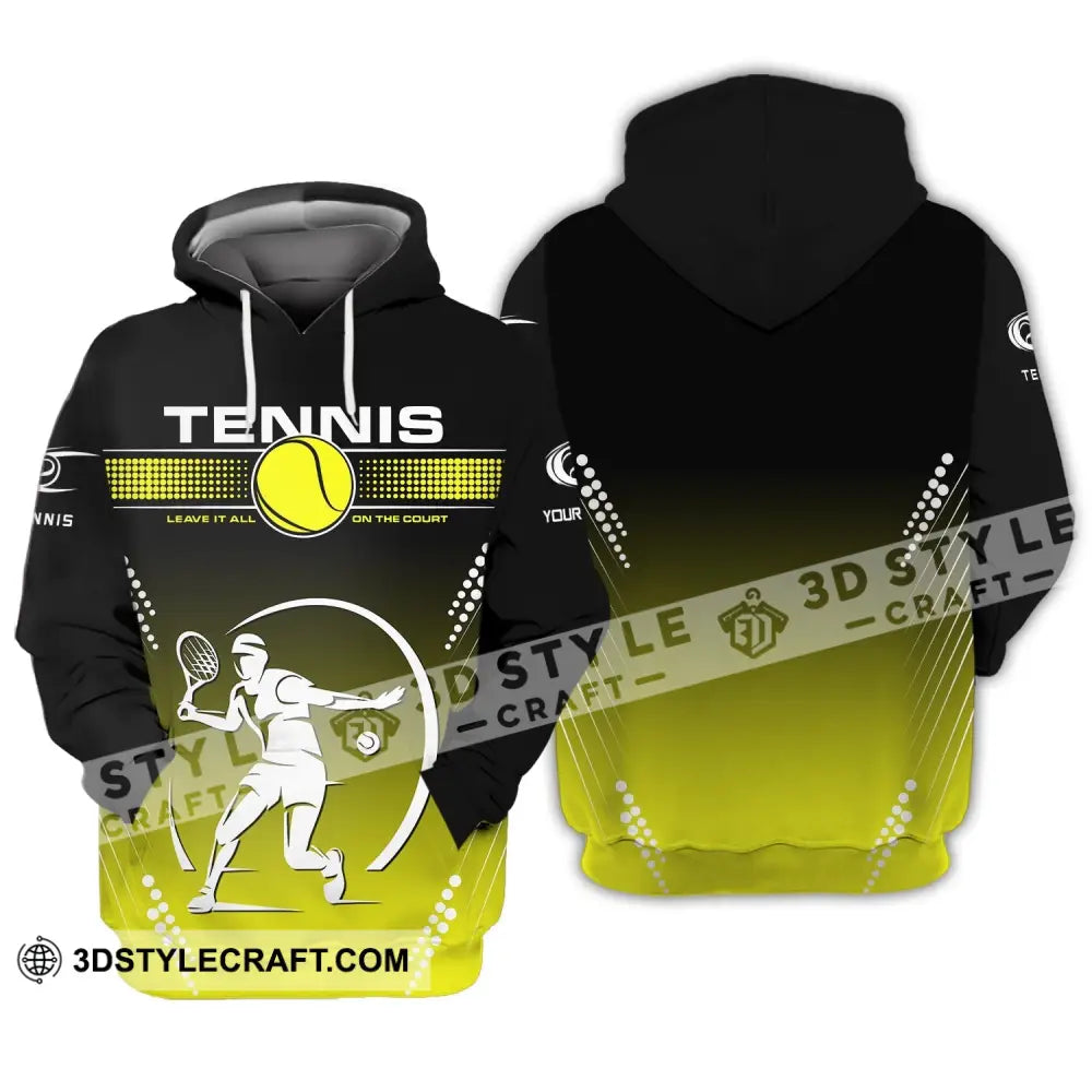 Unisex Shirt Tennis T-Shirt Hoodie Lover Gift Player Apparel / S