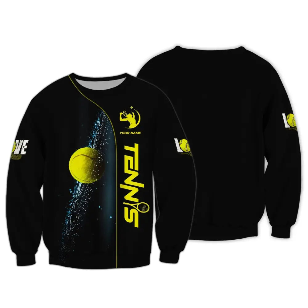 Unisex Shirt Tennis T-Shirt Lover Gift Player Apparel Long Sleeve / S