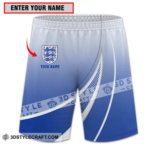 Unisex Short Pants - Custom Name And Number England Euro 2024 S