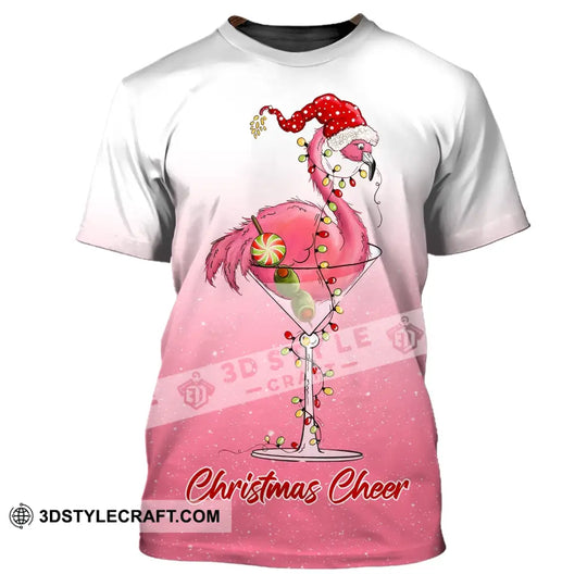 Unisex T-Shirt, Christmas Flamingo Shirt, Christmas Hoodie, Shirt For Christmas style option 1