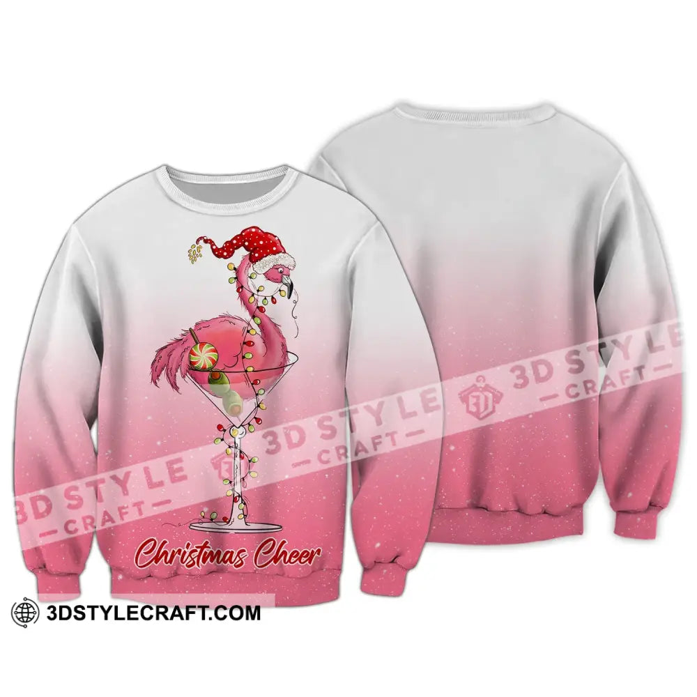 Unisex T-Shirt Christmas Flamingo Shirt Hoodie For