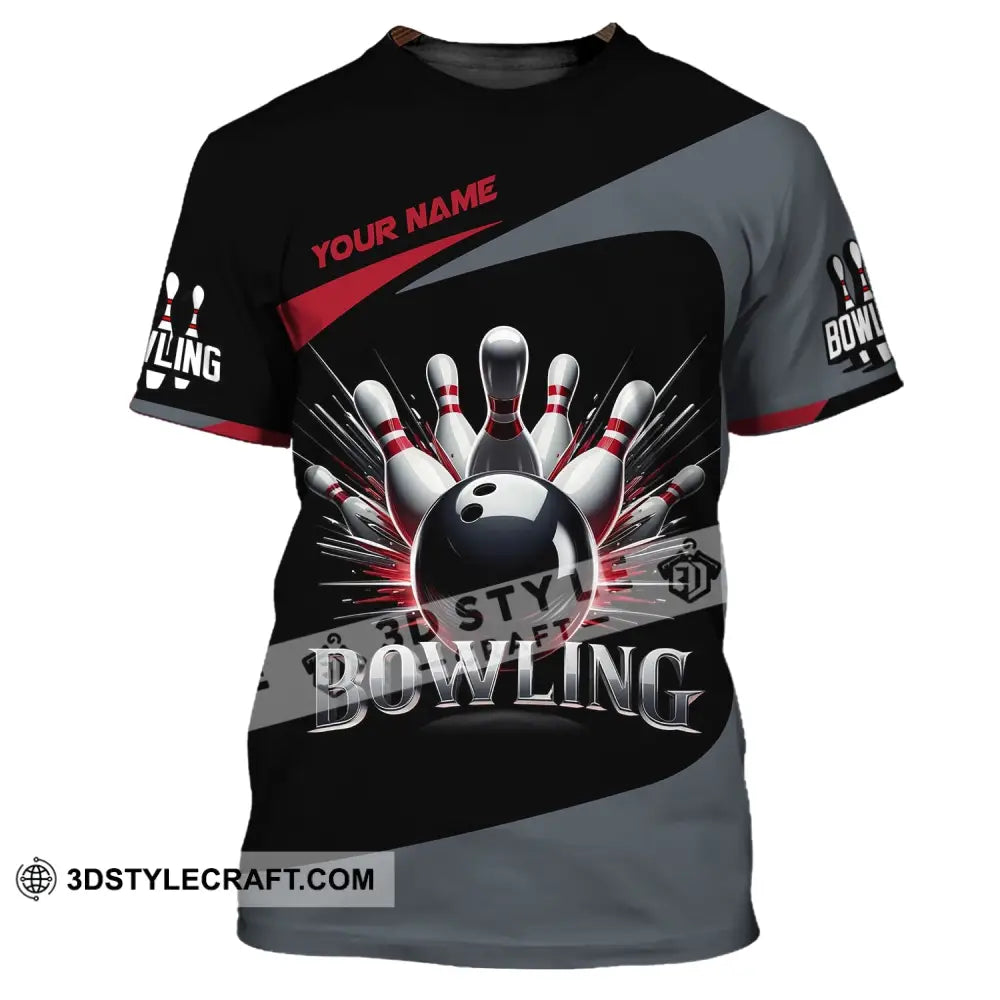 Unisex T-Shirt Custom Name Bowling Love Shirt For Lovers / S