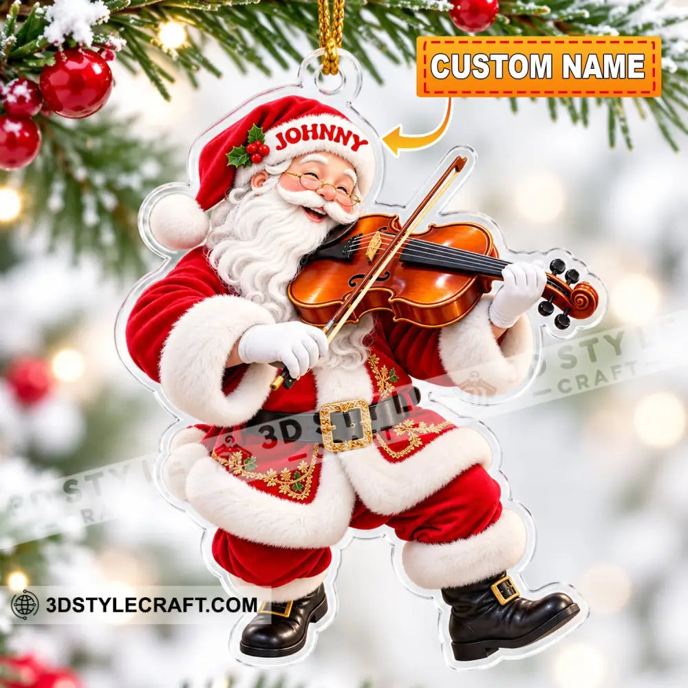 Violin Home Decor Christmas Ornament Personalized Ornament - 3.54’’ / 1 Ornament - Ornament