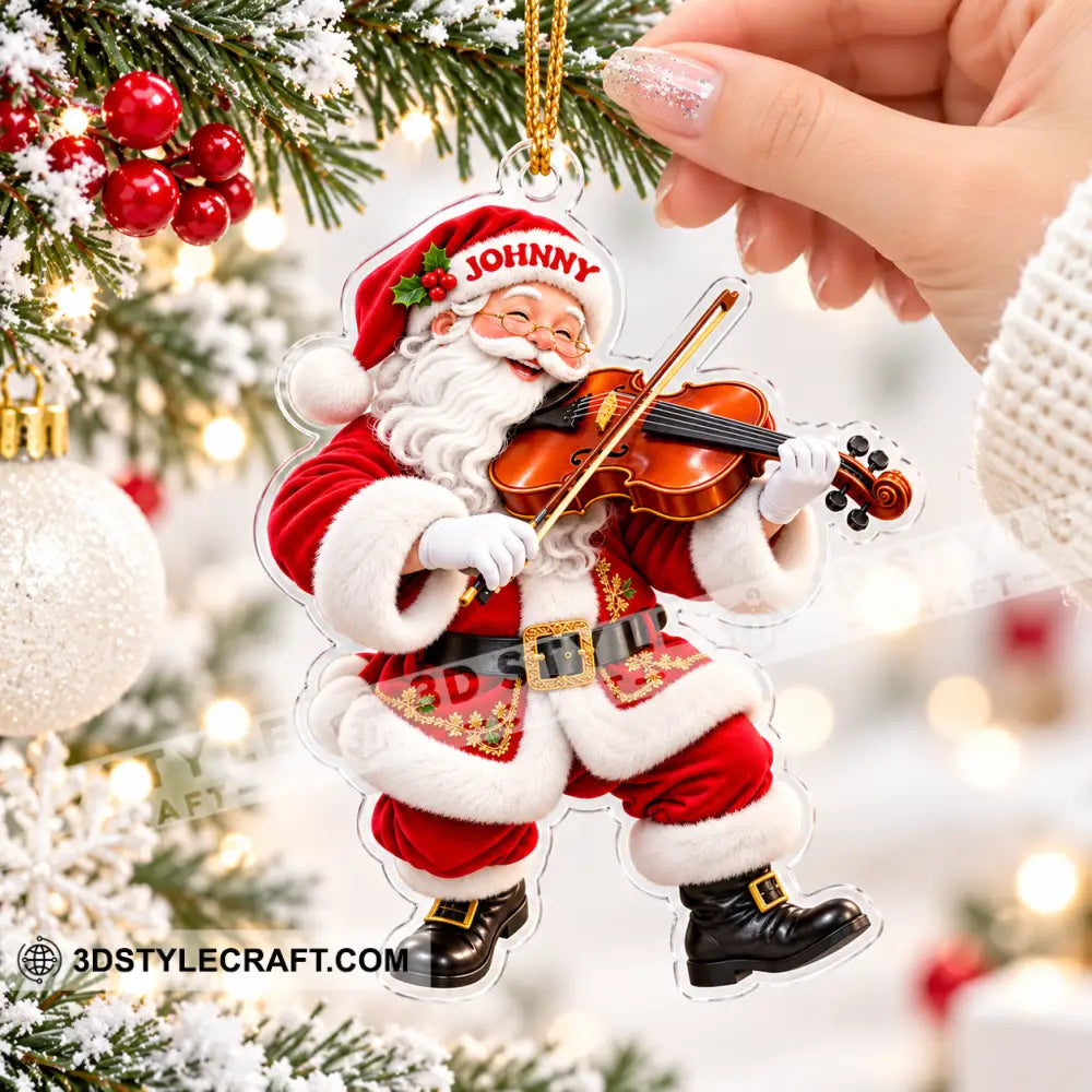 Violin Home Decor Christmas Ornament Personalized Ornament - Ornament