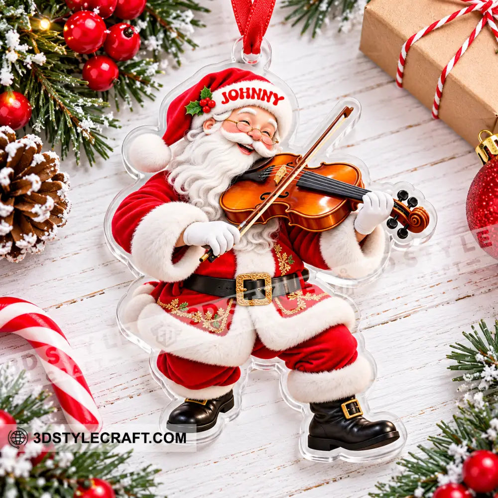 Violin Home Decor Christmas Ornament Personalized Ornament - Ornament