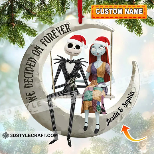 We Decided On Together Couple Home Decor, Christmas Ornament, Personalized Ornament style option 1