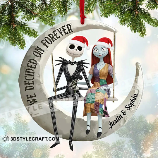 We Decided On Together Couple Home Decor, Christmas Ornament, Personalized Ornament style option 2
