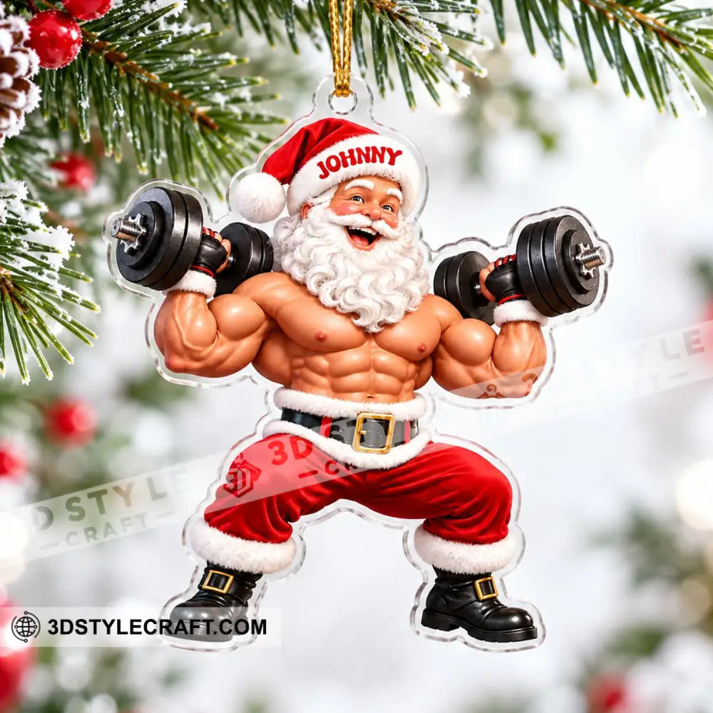 Weightlifting Home Decor Christmas Ornament Personalized Ornament - Ornament