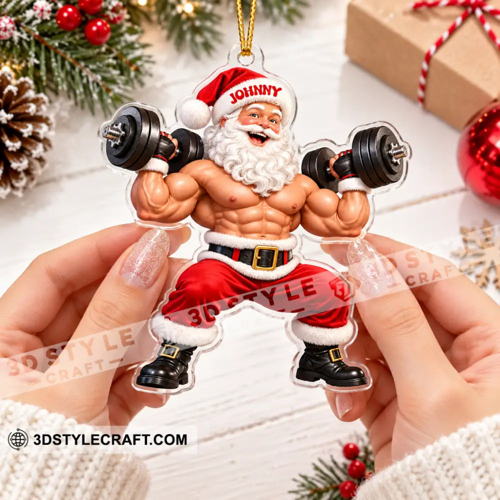 Weightlifting Home Decor Christmas Ornament Personalized Ornament - Ornament