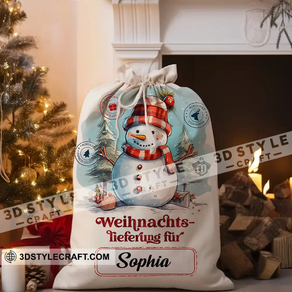 Weihnachts Lieferung Fur Custom Text Personalized String Bag Christmas Gift