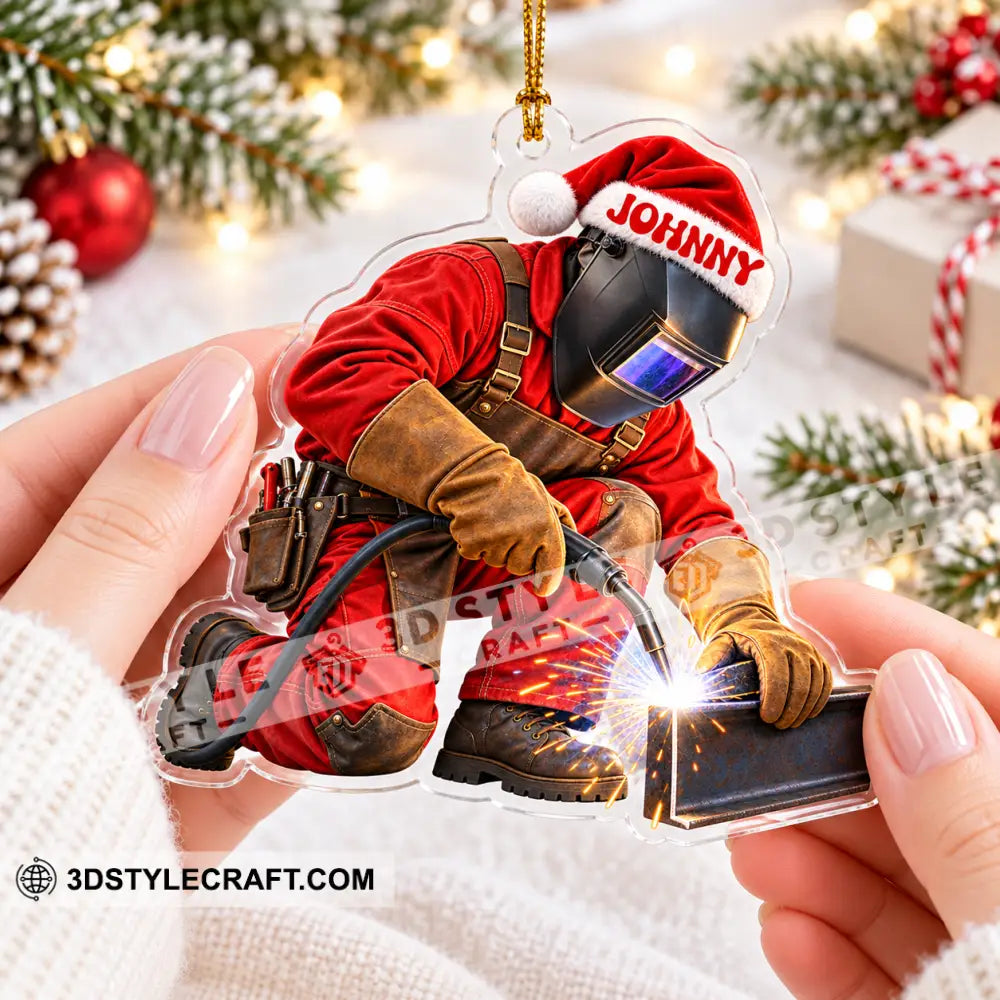 Welder Home Decor Christmas Ornament Personalized Ornament - Ornament