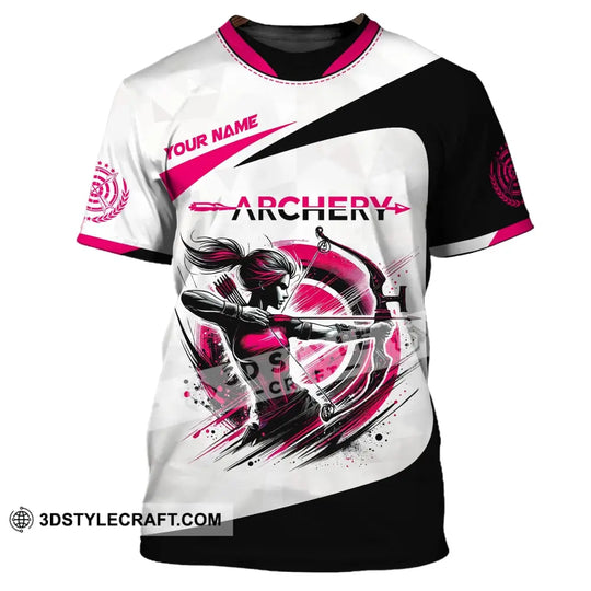 Woman Shirt, Custom Name Archer Shirt, Archery Team Uniform, Archer Gift style option 2