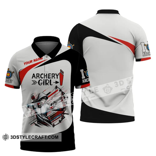 Woman Shirt, Custom Name Archery Shirt, Archery Girl, Shirt for Archery Lovers style option 2