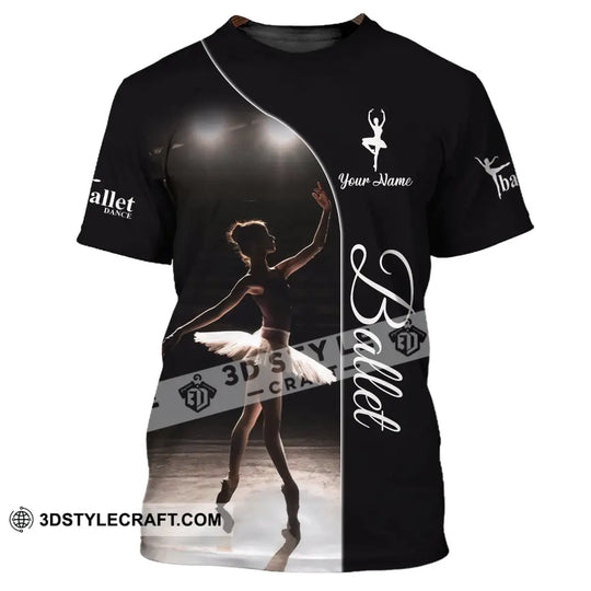 Woman Shirt, Custom Name Ballet Shirt, Ballet T-Shirt, Ballet Gift style option 2