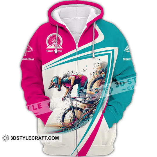 Woman Shirt, Custom Name Mountain Bike Shirt, Mountain Bike Lover Gift, Mountain Bike Polo Shirt Long Sleeve Hoodie NH240802 style option 3